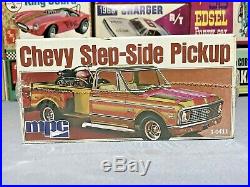 Mpc 1972 Chevrolet Step Side Pickup Kit#1-0411 Amt 1/25 Vintage F/s Model Kit