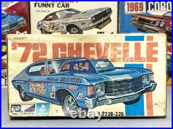 Mpc 1972 Heavy Chevy Chevelle Annual Kit#1-7228-225 Amt Complete S/i Model Kit