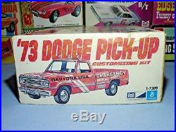 Mpc 1973 Dodge Pickup Vintage Kit#1-7309 1/25 Amt Original 73 Mint Sealed Inside