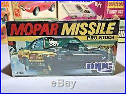 Mpc 1974 Plymouth Duster Mopar Missle Pro-stock #1-1759 1/25 Amt F/sealed Kit