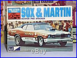 Mpc 1974 Plymouth Duster Sox & Martin Pro-stock #1-1755 1/25 Amt Unbuilt Kit