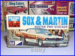 Mpc 1974 Plymouth Duster Sox & Martin Pro-stock #1-1755 1/25 Amt Unbuilt Kit