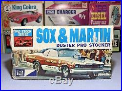 Mpc 1974 Plymouth Duster Sox & Martin Pro-stock #1-1755 1/25 Amt Unbuilt Kit