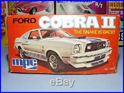 Mpc 1976 Ford Mustang Cobra II Annual 1-0773 Amt 76 1/25 Mint Unbuilt Model Kit