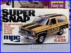 Mpc 1977 Chevy Blazer Super Snap Kit#1-3304 1/25 Amt Revell Nos Mint Complete