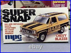 Mpc 1977 Chevy Blazer Super Snap Kit#1-3304 1/25 Amt Revell Nos Mint Complete