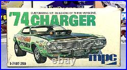 Mpc Annual 1974 Dodge Charger #1-7407-250 Amt Rare Nos Unbuilt Plastic Model Kit