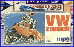 Mpc Zingers Vw Bug Super Volks #1-1651 Amt Nos Original 1st Issue F/s Inside