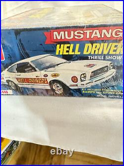 Mustang Hell Drivers Show Car Vintage Model Kit By AMT 1/25th Scale