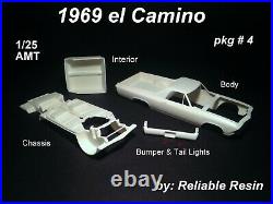 NEW 1969 el Camino pkg. #4 (Holy Grail) 1/25 AMT by Reliable Resin