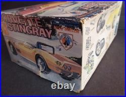 NOS OPEN BOX! Vintage AMT CORVETTE STINGRAY CONVERTIBLE 1/25TH MODEL nice