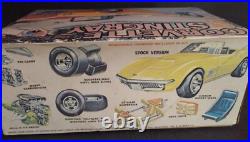 NOS OPEN BOX! Vintage AMT CORVETTE STINGRAY CONVERTIBLE 1/25TH MODEL nice