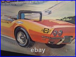 NOS OPEN BOX! Vintage AMT CORVETTE STINGRAY CONVERTIBLE 1/25TH MODEL nice