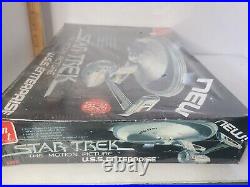 NOS SEALED 1979 AMT Model Kit S970 Star Trek Motion Picture Enterprise Lights Up
