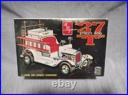 New Sealed AMT'27 Street Rod T Fire Truck 125 Scale T143 Flamin' Hot Showrod