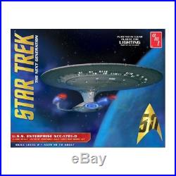 New Star Trek USS Enterprise 1701-D Clear Edition 11400 AMT Plastic Kit AMT955