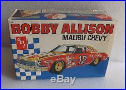 New Vintage Amt Bobby Allison Malibu Chevy 125 Model Kit #t373 Unassembled
