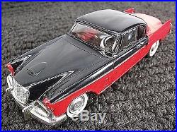 Nice Vintage AMT Red with Black Top 1956 STUDEBAKER GOLDEN HAWK Promo Model Car