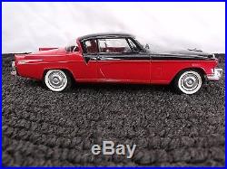 Nice Vintage AMT Red with Black Top 1956 STUDEBAKER GOLDEN HAWK Promo Model Car