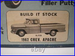 ONLY ISSUE AMT 1962 CHEVY APACHE PICK UP TRUCK 1/25 MODEL KIT 3-n-1 KIT# K-732