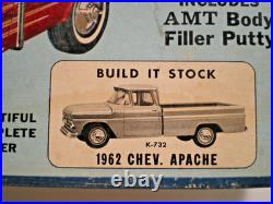 ONLY ISSUE AMT 1962 CHEVY APACHE PICK UP TRUCK 1/25 MODEL KIT 3-n-1 KIT# K-732