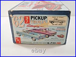 ONLY ISSUE AMT 1962 CHEVY APACHE PICK UP TRUCK 1/25 MODEL KIT 3-n-1 KIT# K-732