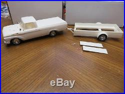 ORIGINAL 1/25 AMT 1962 FORD PICKUP CLEAN BUILT UP WITH TRAILER WithBOX KIT# K 132