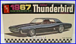 ORIGINAL VINTAGE 3 in 1 AMT 1967 FORD THUNDERBIRD UNBUILT OPEN KIT # 6227-170