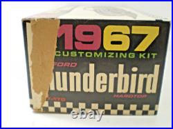 ORIGINAL VINTAGE 3 in 1 AMT 1967 FORD THUNDERBIRD UNBUILT OPEN KIT # 6227-170