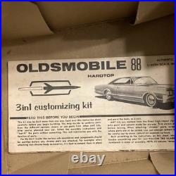 ORIGINAL rare two cars need love, AMT 1965 OLDS DYNAMIC 88 HAVANA BANANA