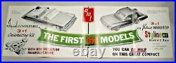 ORIGNAL 1962 AMT 3in1 STYLINE KIT STORE SIGN DISPLAY POSTER APPROX 34x11 L@@K