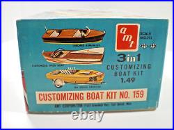 Original 1959 Issue Of The Amt 3 In 1 Customizing Boat Kit #159 Mint L@@k