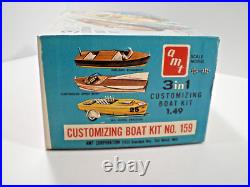 Original 1959 Issue Of The Amt 3 In 1 Customizing Boat Kit #159 Mint L@@k