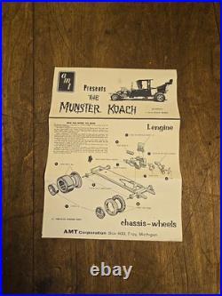 Original 1964 Amt 1/25 Scale Munster Koach Kit 901 170