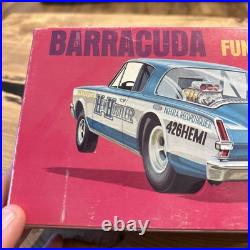 Original 1969 Issue AMT Barracuda Funny Car Model kit #T152 SUPER BOSS Open Box