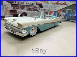 Original 1/25 Amt 1958 Ford Fairlane Convertible Sharp Adult Built Model