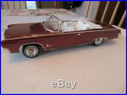 Original 1/25 Amt 1964 Chrysler Imperial Convertible Pro Built Model Kit # 6814