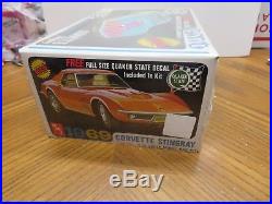 Original 1/25 Amt 1969 Chevrolet Corvette Stingray Sealed Model Kit #y912