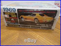 Original 1/25 Amt 1969 Chevrolet Corvette Stingray Sealed Model Kit #y912