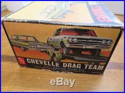 Original 1/25 Amt Rare Chevelle Drag Team Model Kit Rebuilders Kit # T-360