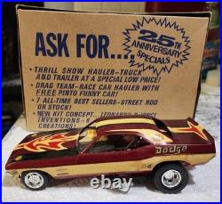 Original AMT Hamtown Hemi 1970 Dodge Charger Built Model Kit in box