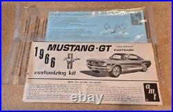 Original Annual OPEN BOX! AMT Mustang Fastback GT Scale Model Kit in 1/25 Scale