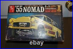 Original Issue 125 AMT 1955 55 Chevy Nomad 3 in 1 Model Kit 2755-200 Chevrolet