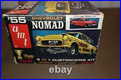 Original Issue 125 AMT 1955 55 Chevy Nomad 3 in 1 Model Kit 2755-200 Chevrolet