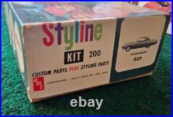 Original Issue Vtg Amt Styline Kit 1961 Ford Galaxie Hard Top, Inventoried