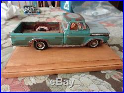 Original Vintage Amt 1960 Ford F100 Pickup Weathered Built Up Very Cool