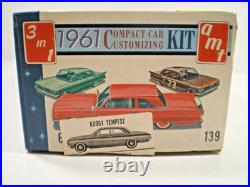 Original Vintage Amt 1961 Pontiac Tempest 4 Dr Ht Kit # K6061 L@@k