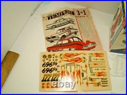 Original Vintage Amt 1961 Pontiac Tempest 4 Dr Ht Kit # K6061 L@@k