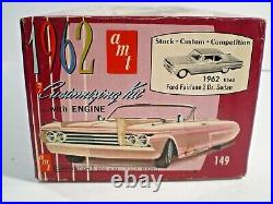 Original Vintage Amt 1962 Ford Fairlane 2dr Sedan Complete Open Kit K162 L@@k