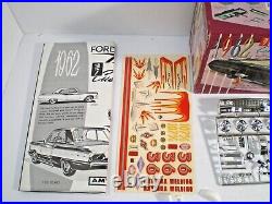 Original Vintage Amt 1962 Ford Fairlane 2dr Sedan Complete Open Kit K162 L@@k